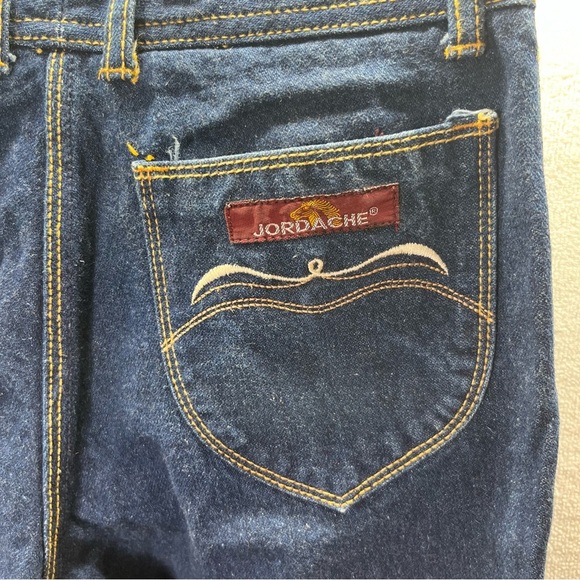 Jordache Vintage 80’s Straight Leg Jeans Womens 6 Blue Thick Denim 2596 - Picture 12 of 14